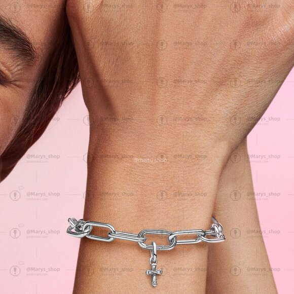 Pandora ME Sparkling Cross Mini Dangle Charm - Picture 4 of 5